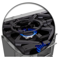 FORNO Massimo 48-Inch 6.58 cu. ft. Freestanding French Door Gas Range with 8 Burners, FFSGS6439-48