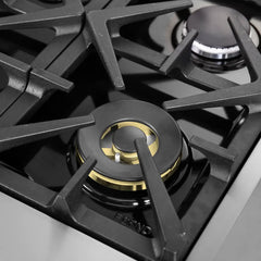 FORNO Massimo 48-Inch 6.58 cu. ft. Freestanding French Door Gas Range with 8 Burners, FFSGS6439-48