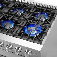 FORNO Galiano 48 Inch Freestanding French Door Gas Range with 8 Sealed Burners and Griddle FFSGS6444-48