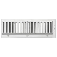 FORNO Frassanito 36-Inch 450 CFM Ceiling Range Hood in Stainless Steel, FRHRE5346-36