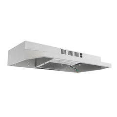 FORNO Espresso Cappa 30 Inch 200 CFM Compact Under Cabinet Convertible Range Hood in Stainless Steel, FRHUC5200-30