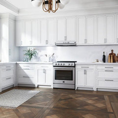 FORNO Espresso Cappa 30 Inch 200 CFM Compact Under Cabinet Convertible Range Hood in Stainless Steel, FRHUC5200-30