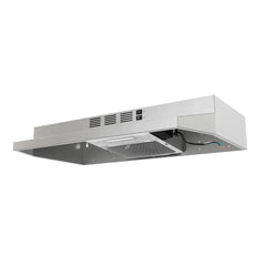 FORNO Espresso Cappa 30 Inch 200 CFM Compact Under Cabinet Convertible Range Hood in Stainless Steel, FRHUC5200-30
