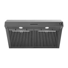 FORNO Appliance Package 4-Piece - Leonardo Espresso 30" Electric Black Range, 30" Black Range Hood, 31" Black Bottom Freezer Refrigerator, 24" Black Built-In Dishwasher - FBDL-006-02US