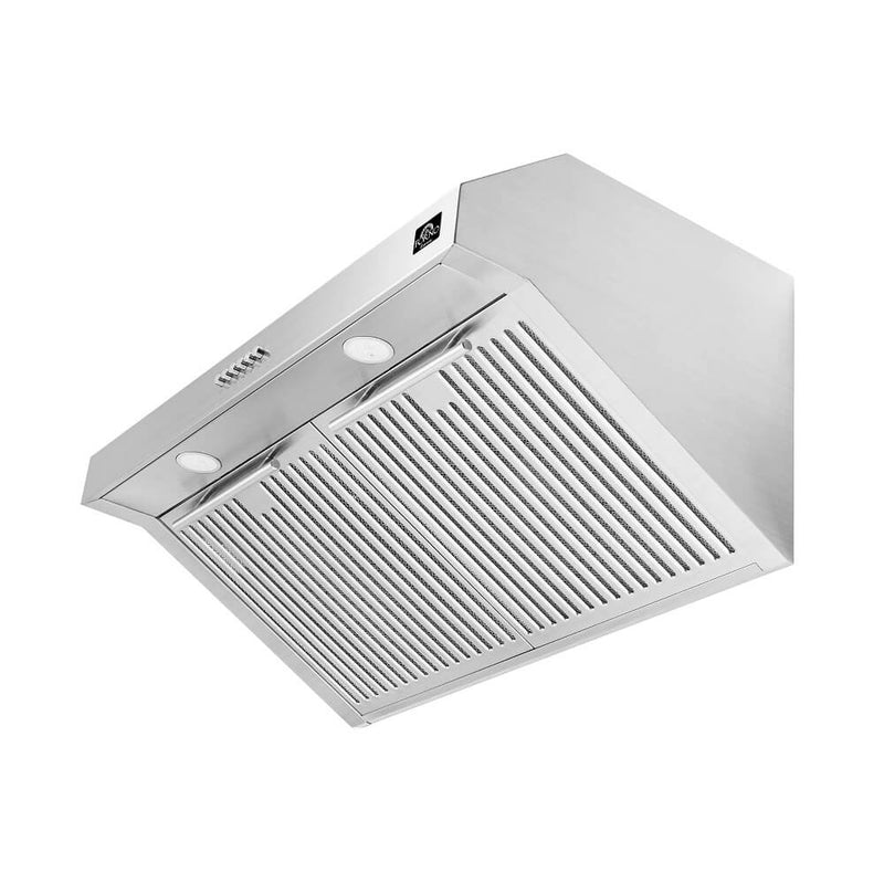 FORNO Bari Espresso 30 Inch Under Cabinet 400CFM Range Hood FRHUC5255-30