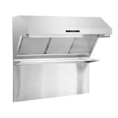 FORNO Savona 48-Inch Wall Mount Range Hood with Hybrid Filters & Back Splash FRHWM5029-48HB