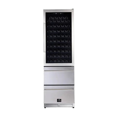 FORNO Azienda 24 Inch Wine Cooler, Dual Temperature Zone – FWCDR6628-24S