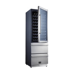 FORNO Azienda 24 Inch Wine Cooler, Dual Temperature Zone – FWCDR6628-24S