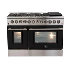 FORNO Galiano 48 Inch Dual Fuel Range with Convection Oven – FFSGS6156-48
