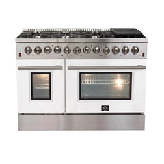 FORNO Galiano 48 Inch Dual Fuel Range with Convection Oven – FFSGS6156-48