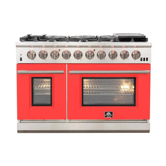 FORNO Capriasca 48 Inch Titanium Gas Range – FFSGS6260-48