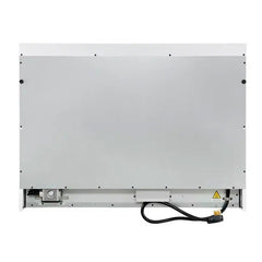 FORNO Espresso Antico 48 Inch 5.5 cu. ft. Dual Fuel Range with 8 Sealed Burners and Griddle in White with Antique Brass Accents, FFSGS6113-48WHT