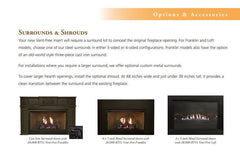 Empire 29" Loft Vent-Free Gas Fireplace Insert with Barrier and Black Liner VFLC10IN32P
