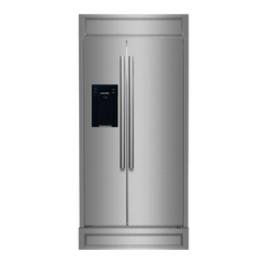FORNO Salerno 36-Inch Side by side built-in Refrigerator With Modern Trim Kit FFRBI1844-40MG