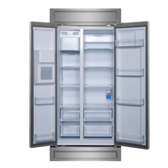 FORNO Salerno 36-Inch Side by side built-in Refrigerator With Modern Trim Kit FFRBI1844-40MG