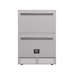 FORNO Como 24-Inch Indoor/Outdoor Drawer Refrigerator, 4.87 cu.ft. FDROD1611-24S