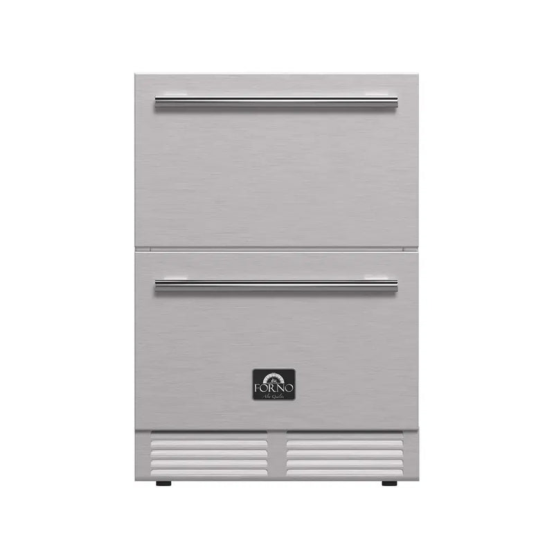 FORNO Como 24-Inch Indoor/Outdoor Drawer Refrigerator, 4.87 cu.ft. FDROD1611-24S