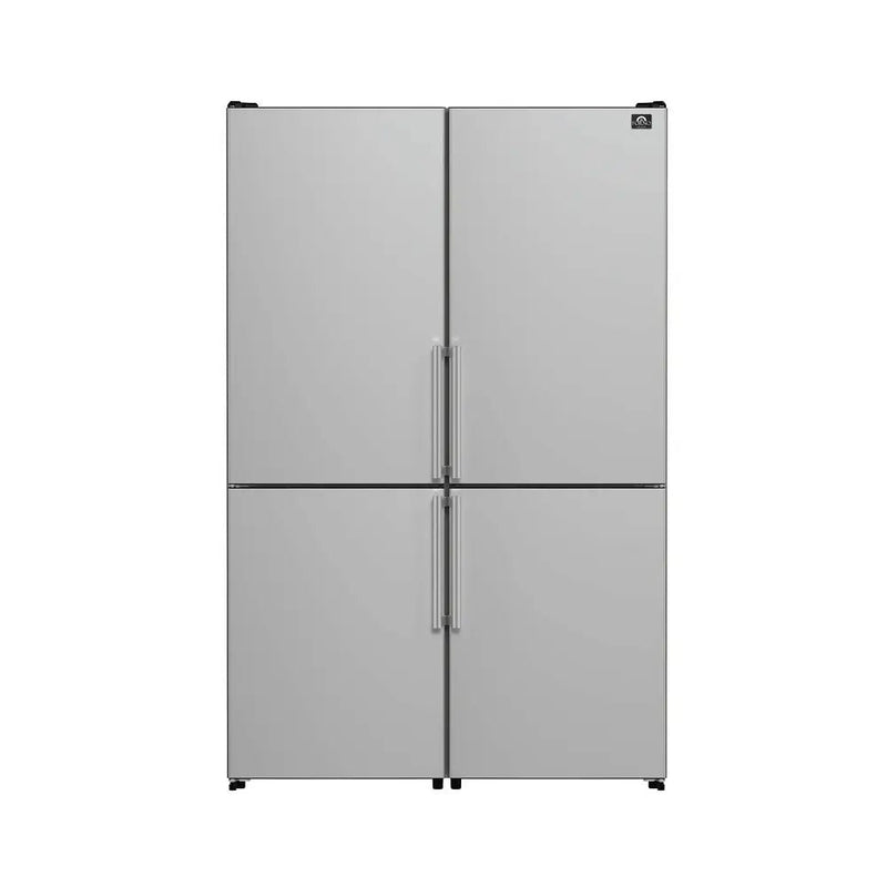 FORNO Guardia 46.8 Inch Bottom Freezer Refrigerator, 21.6 cu. ft., Stainless Steel – FFFFD1778-48