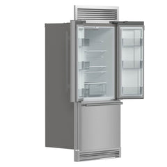 FORNO Gallipoli 35-Inch French door Refrigerator with Ice Maker 17.5cf in Stainless Steel FFFFD1974-35SG