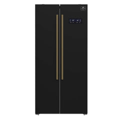 FORNO Salerno 33-Inch Side by side built-in Refrigerator 15.6cuft, Black FFRBI1805-33BLK