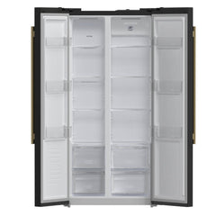 FORNO Salerno 33-Inch Side by side built-in Refrigerator 15.6cuft, Black FFRBI1805-33BLK