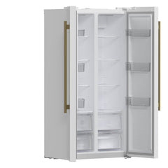 FORNO Salerno 33-Inch Side by side built-in Refrigerator 15.6cuft White FFRBI1805-33WHT