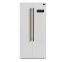 FORNO Salerno 33-Inch Side by side built-in Refrigerator 15.6cuft White FFRBI1805-33WHT