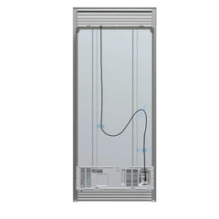 FORNO Salerno 37" 15.6 cu. ft. Side-by-Side Built-In Refrigerator in Stainless Steel and Grill Trim Kit, FFRBI1805-37SG