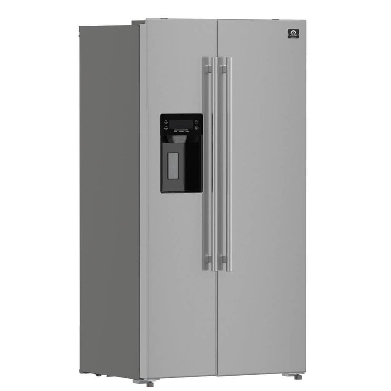 FORNO Espresso Salerno 36 Inch Side-by-Side Refrigerator with Ice & Water – FFRBI1844-36SB