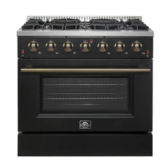 FORNO Espresso Galiano 36 Inch Gas Range with 6 Sealed Burners – FFSGS6244-36