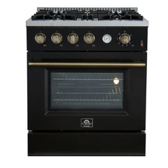 FORNO Marco 30 Inch Gas Range 4 Burners 4.32 cu.ft. convection oven FFSGS6277-30