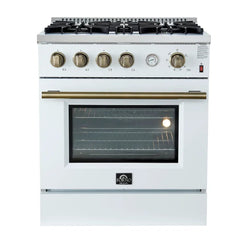 FORNO Marco 30 Inch Gas Range 4 Burners 4.32 cu.ft. convection oven FFSGS6277-30