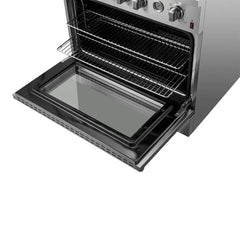 FORNO Marco 36-Inch 5.36 cu.ft. Gas Range with 6 Burners and Built-In Temperature Gauge, FFSGS6277-36