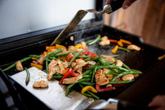 HALO Elite1B Outdoor Countertop Griddle with Dual-Zone Burner and Windproof Inset Plate HZ-1007-ANA