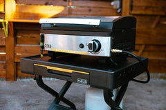 HALO Elite1B Outdoor Countertop Griddle with Dual-Zone Burner and Windproof Inset Plate HZ-1007-ANA