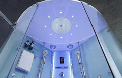 Maya Bath Platinum Comfort Steam Shower – Walk-In Whirlpool Bathtub with Chromotherapy & 3D Hydro Massage