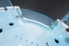 Maya Bath Platinum Comfort Steam Shower – Walk-In Whirlpool Bathtub with Chromotherapy & 3D Hydro Massage