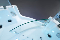 Maya Bath Platinum Comfort Steam Shower – Walk-In Whirlpool Bathtub with Chromotherapy & 3D Hydro Massage