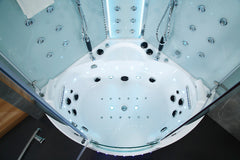 Maya Bath Platinum Comfort Steam Shower – Walk-In Whirlpool Bathtub with Chromotherapy & 3D Hydro Massage