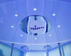 Maya Bath Platinum Comfort Steam Shower – Walk-In Whirlpool Bathtub with Chromotherapy & 3D Hydro Massage