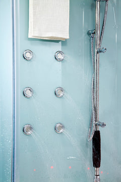 Maya Bath Platinum Comfort Steam Shower – Walk-In Whirlpool Bathtub with Chromotherapy & 3D Hydro Massage