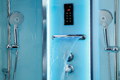 Maya Bath Platinum Comfort Steam Shower – Walk-In Whirlpool Bathtub with Chromotherapy & 3D Hydro Massage