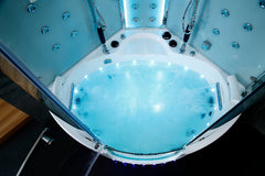 Maya Bath Platinum Comfort Steam Shower – Walk-In Whirlpool Bathtub with Chromotherapy & 3D Hydro Massage