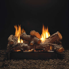 Empire 36" Lincoln Premium Peninsula Multi-Sided Vent-Free Gas Fireplace with Banded Brick Liner VFP36PP32EP