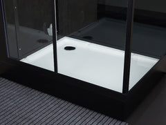 Maya Bath Lucca Steam Shower – Sleek Glass Enclosure with Smart TV, Body Jets & Spa Features (Platinum Lucca-R)
