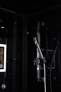Maya Bath Lucca Steam Shower – Modern Glass Spa with Smart TV, Body Jets & Steam Therapy (Platinum Lucca-L)