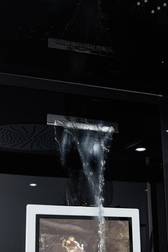 Maya Bath Lucca Steam Shower – Modern Glass Spa with Smart TV, Body Jets & Steam Therapy (Platinum Lucca-L)