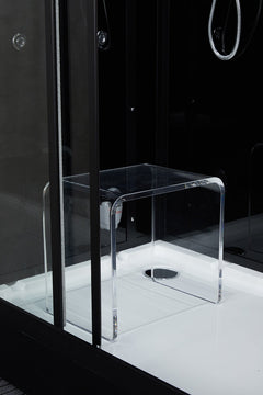 Maya Bath Lucca Steam Shower – Modern Glass Spa with Smart TV, Body Jets & Steam Therapy (Platinum Lucca-L)