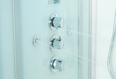 Maya Bath Lucca Steam Shower – Modern Glass Spa with Smart TV, Body Jets & Steam Therapy (Platinum Lucca-L)