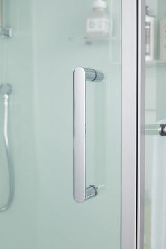 Maya Bath Lucca Steam Shower – Modern Glass Spa with Smart TV, Body Jets & Steam Therapy (Platinum Lucca-L)